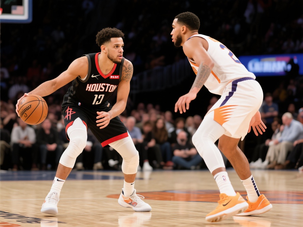 范弗里特突破受阻 申京强势转身上篮得分 在激烈的篮球赛事中,每一个微妙的攻防瞬间