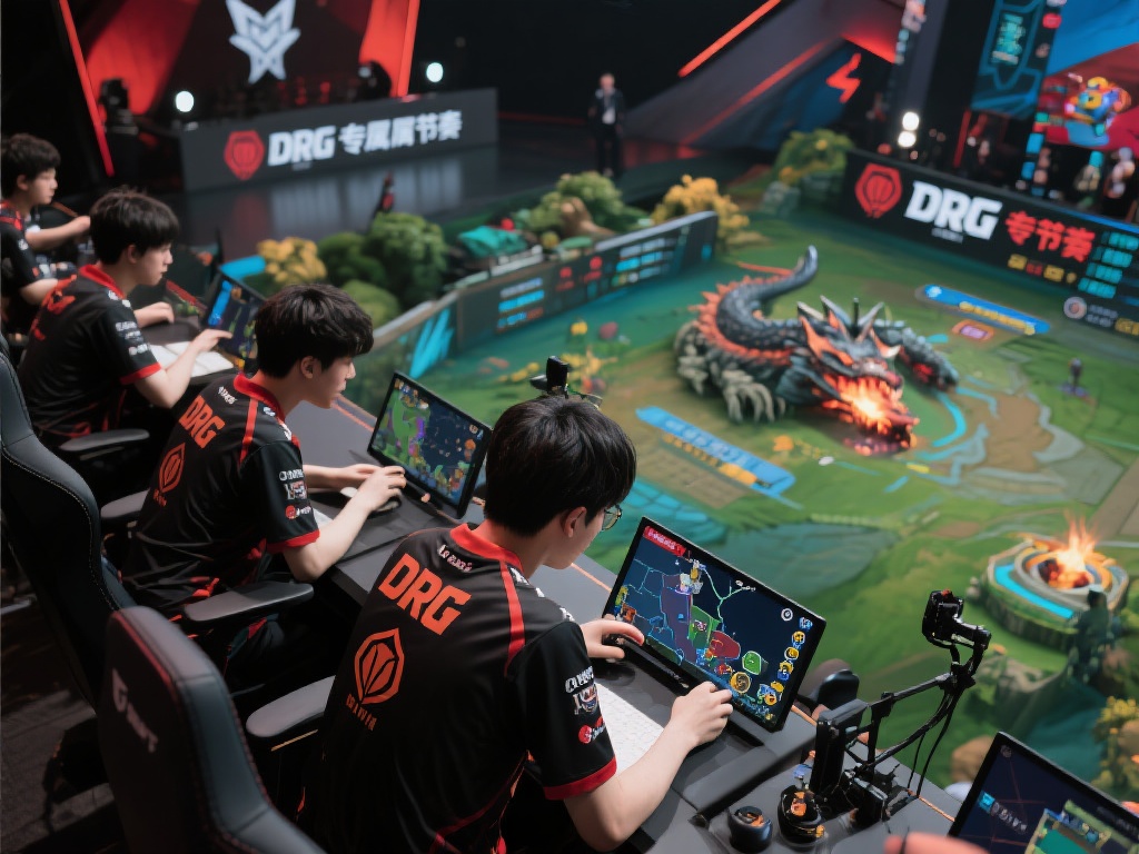 DRG首局数据图:全员表现压制对手,全面领先 DRG的打野选手在整场比赛中展现了高效的