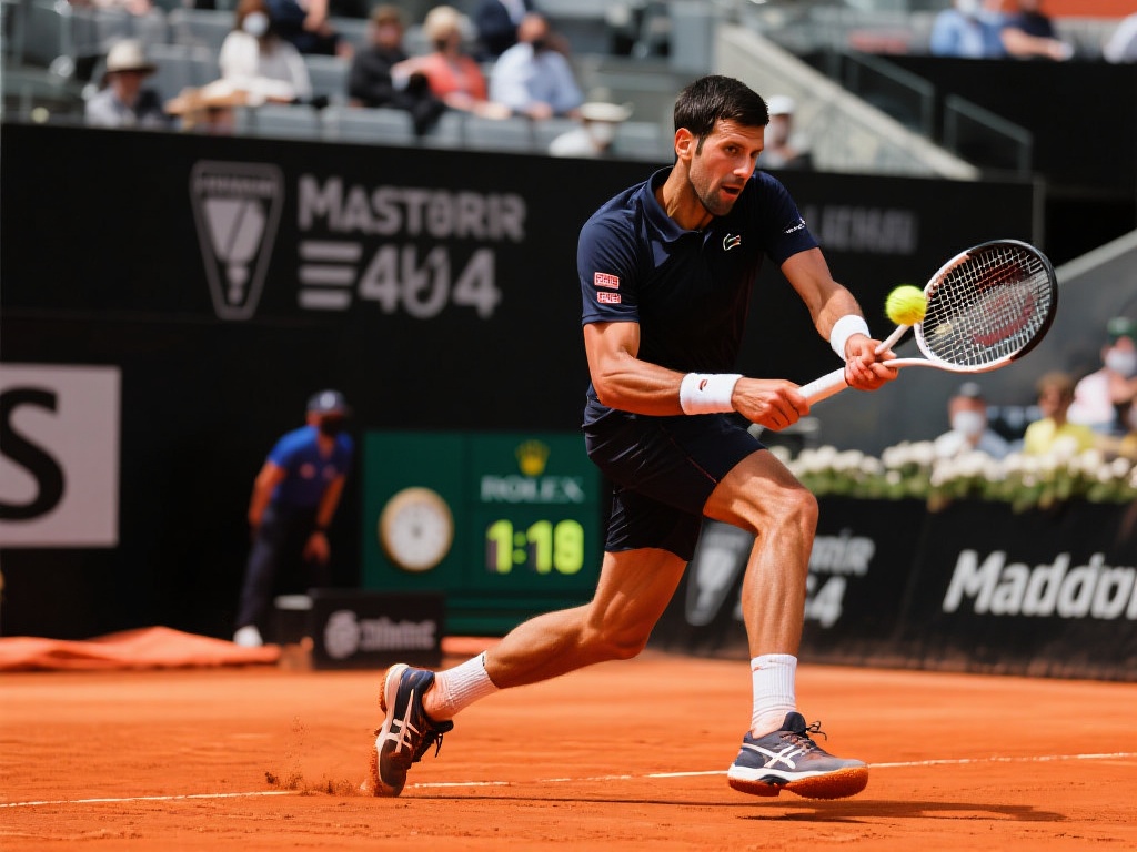 ATP马德里大师赛1/4决赛落幕 半决赛精彩对阵揭晓 马德里大师赛的红土场地一直是网球比赛中独